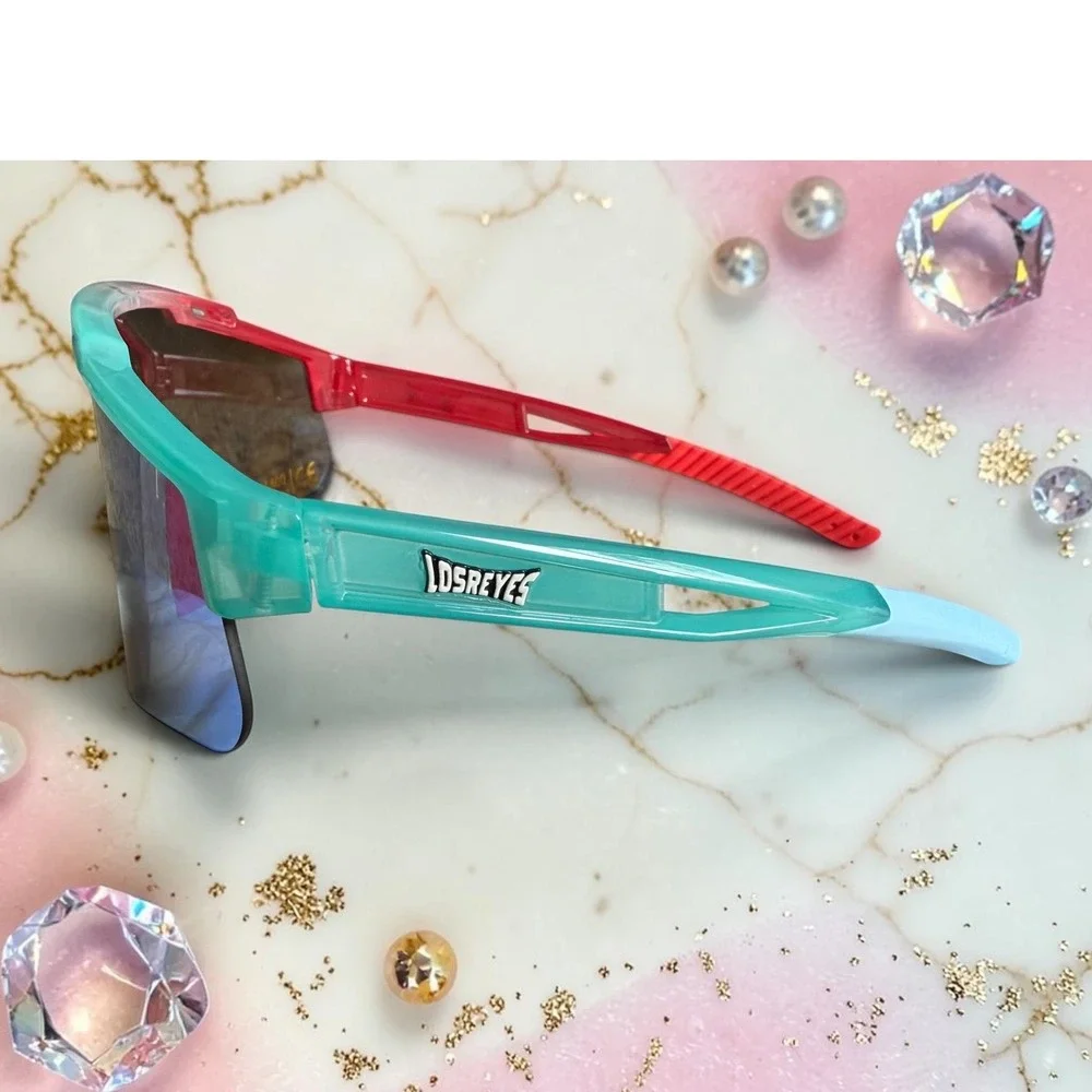 Los Reyes Rocket Pop Youth Sunglasses Red White Blue UV 400 Sport Shades NEW